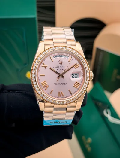 Super Clone Rolex Day-Date 40mm 228345 Everose Gold